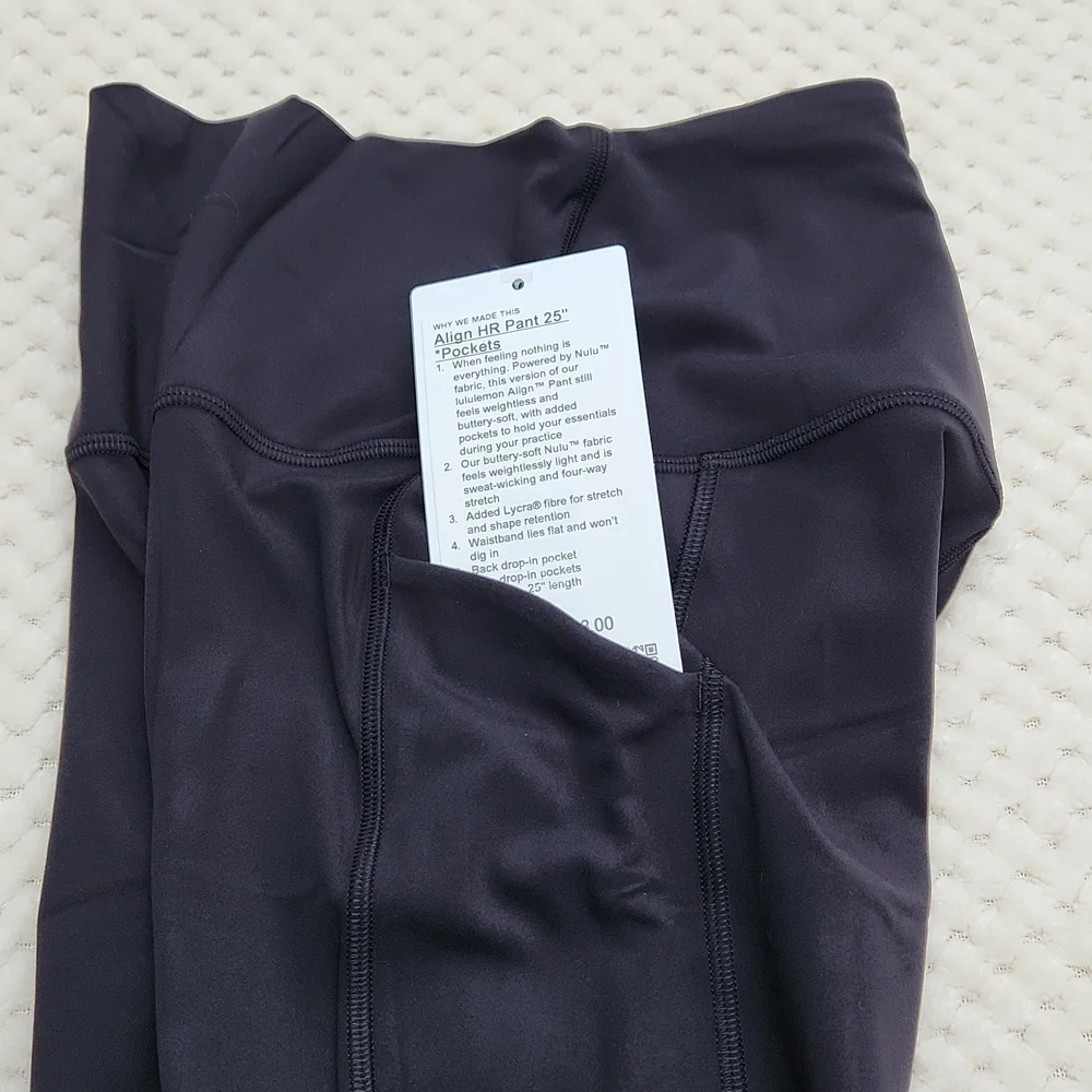 Nwt Lululemon Align HR Pant 25 *Pockets - Picture 10 of 13